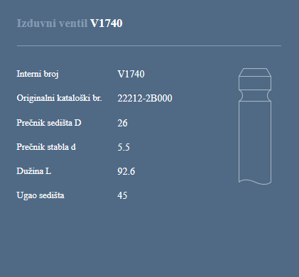 AUTOVENTIL V1740 IZ.VEN. HYNDAI I 20 49355593