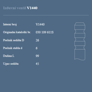 AUTOVENTIL V1440 IZ.VEN.VW POLO 1.0