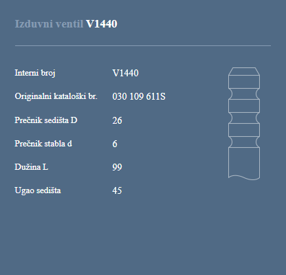 AUTOVENTIL V1440 IZ.VEN.VW POLO 1.0