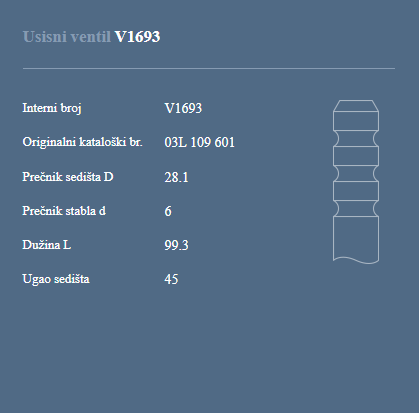 AUTOVENTIL V1693 US.VEN.VW GOLF 6 2.0TDI 16V