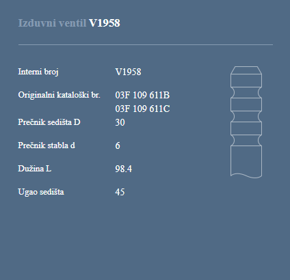 AUTOVENTIL V1958 IZ. VEN.SKODA 1.2 TSI
