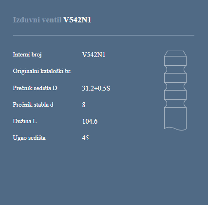 AUTOVENTIL V5421N1 IZ.VEN.VW 1.6 D. BEZ HIDROPOD. +0.5S
