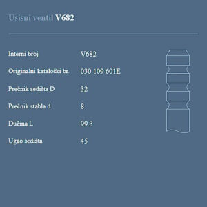 AUTOVENTIL V682 US.VEN.VW1.0/1.4BPOLO.GOLF.90+