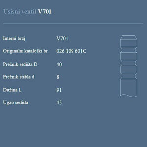 AUTOVENTIL V701 US.VEN.VW/AUDI.GOLF 1.8 85+
