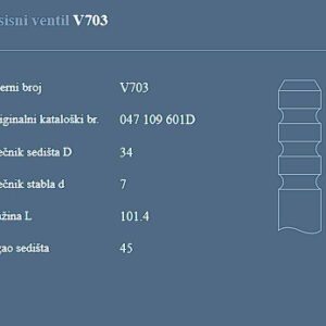 AUTOVENTIL V703 US.VEN.SKODA 1.3B
