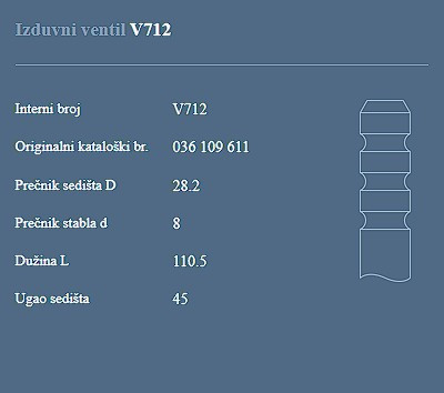 AUTOVENTIL V712 IZ.VEN.VW1.1/1.3B.GOLF.POLO.83+