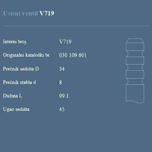AUTOVENTIL V719 US.VEN.POLO D 1.3/1.4 86+