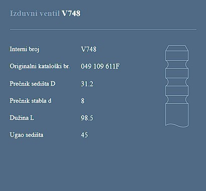 AUTOVENTIL V748 IZ.VEN.GOLF.PASAT 1.3/1.5
