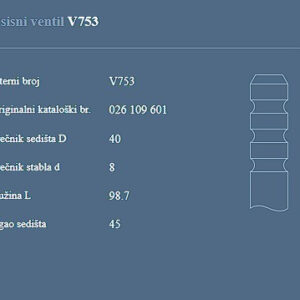 AUTOVENTIL V753 US.VEN.VW/AUDI.GOLF 1.8. 83+