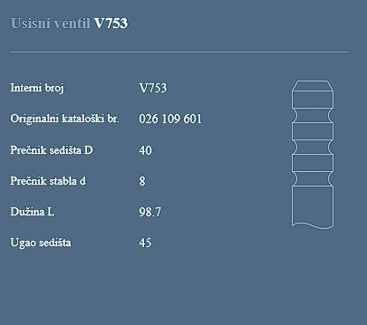 AUTOVENTIL V753 US.VEN.VW/AUDI.GOLF 1.8. 83+