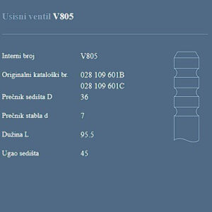 AUTOVENTIL V805 US.VEN.VW/AUDI 1.9D