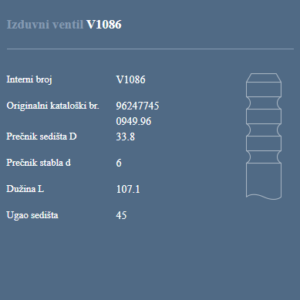 AUTOVENTIL V1086 IZ.VEN. PEZO/CIT. 2.0HDI