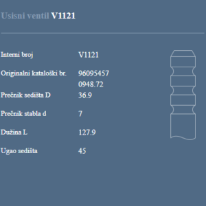 AUTOVENTIL V1121 US. VEN. CITROEN XM/JUMPER 2.5TD