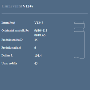 AUTOVENTIL V1247 US.VEN.PEZO/CITR.406/607/C5 3.0/3.5