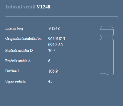AUTOVENTIL V1248 IZ.VEN PEZO/CITR.406/607/C5 3.0/3.5