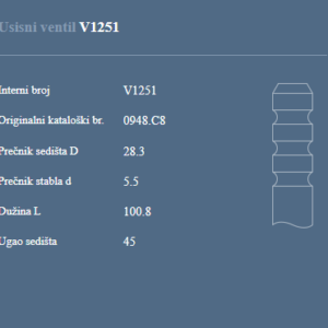 AUTOVENTIL V1251 US.VEN. PEZO 307 1.4 16V