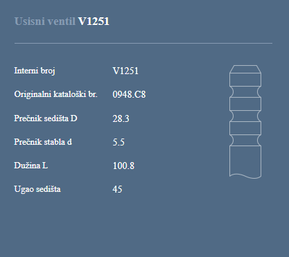 AUTOVENTIL V1251 US.VEN. PEZO 307 1.4 16V
