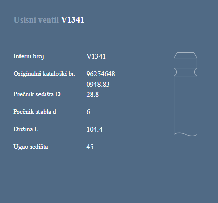 AUTOVENTIL V1341 US.VEN.PEZO/CITR.1.6 16V VTS
