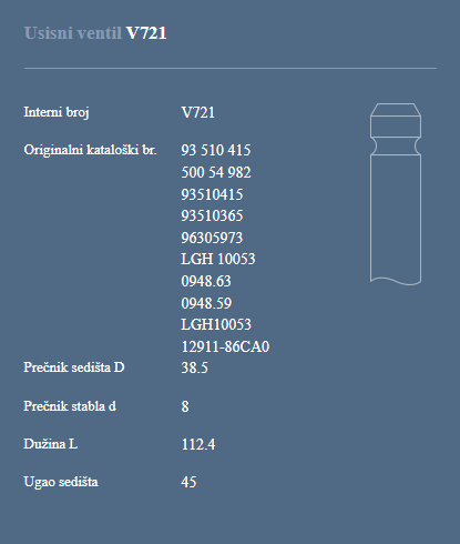 AUTOVENTIL V721 US.VEN.PEZO/CITROEN 1.8D/1.9D XUD7/XUD9