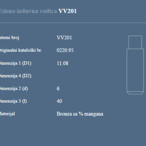 AUTOVENTIL VV201 US-IZ.VODJICA PEZO 307 1.6 16V