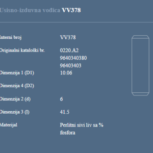 AUTOVENTIL VV378 US.-IZ.VODJICA PEZO/CITROEN DW 10 ATED