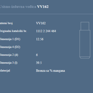 AUTOVENTIL VV162 US.-IZDUV.VODJICA BMW OPEL 2.5 D