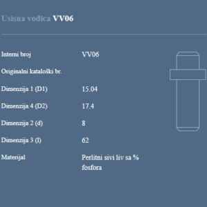 AUTOVENTIL VV06 USISNA VODJICA URSUS C355 C360