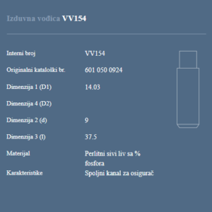 AUTOVENTIL VV154 IZDUV.VODJICA OM 601 606 603