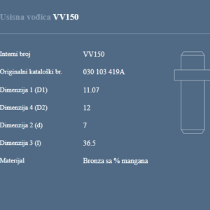 AUTOVENTIL VV150 US.-IZD.VODJICAVWPOLO45.GOLF1.4.92+