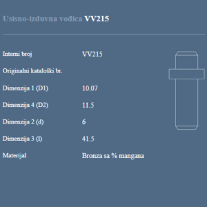 AUTOVENTIL VV215 US.VODJICA VW/AUDI 2.5TDI-24V