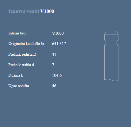 AUTOVENTIL V1000 IZ.VEN.OPEL 1.4 B