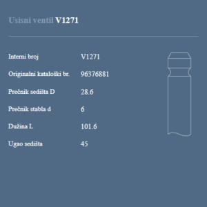 AUTOVENTIL V1271 US.VEN.CHEVROLET 1.4 16V