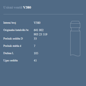 AUTOVENTIL V380 US.VEN.OPEL 1.2/1.4
