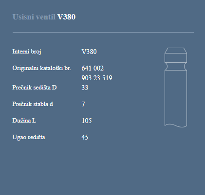 AUTOVENTIL V380 US.VEN.OPEL 1.2/1.4