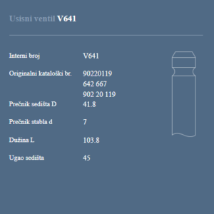 AUTOVENTIL V641 US.VEN.OPEL 1.8/2.0 I