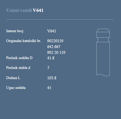 AUTOVENTIL V641 US.VEN.OPEL 1.8/2.0 I