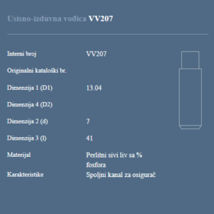 AUTOVENTIL VV207 US.-IZD.VODJICA OPEL 2.0B-16V