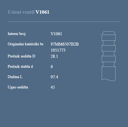 AUTOVENTIL V1061 US.VEN.FORD FOKUS 1.4B 16V