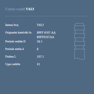 AUTOVENTIL V613 US.VEN.FORD 1.8D/TD