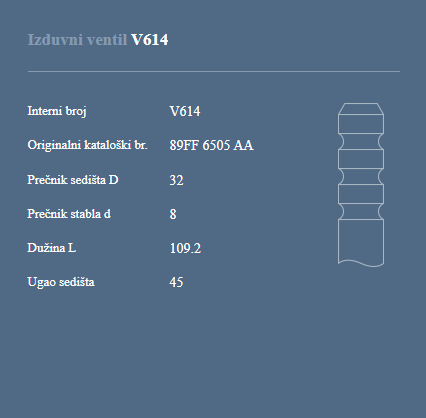 AUTOVENTIL V614 IZ.VEN.FORD 1.8D/TD