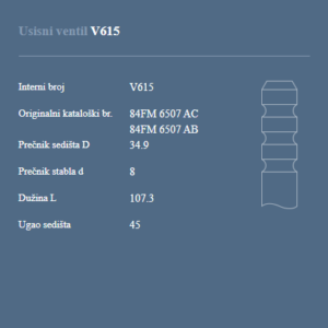 AUTOVENTIL V615 US.VEN.FORD 1.6D