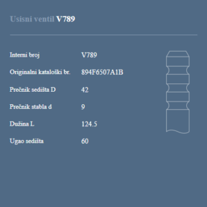 AUTOVENTIL V789 US.VEN.FORD TRANSIT 2.5D
