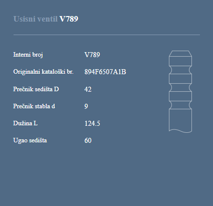 AUTOVENTIL V789 US.VEN.FORD TRANSIT 2.5D