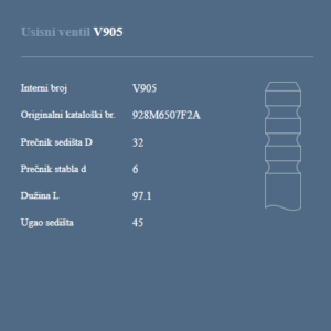 AUTOVENTIL V905 US.VEN.FIESTA 1.8I 16V ZETEC