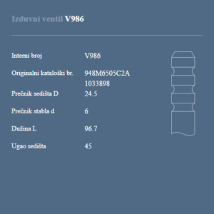 AUTOVENTIL V986 IZ.VEN. FIESTA.ESCORT 1.6I 16V