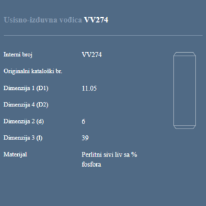 AUTOVENTIL VV274 US-IZ. VODJICA FORD FIESTA 1.4 16V