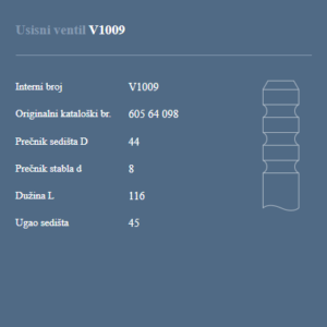 AUTOVENTIL V1009 US.VEN.ALFA ROMEO 155 1.7