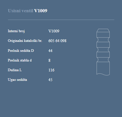 AUTOVENTIL V1009 US.VEN.ALFA ROMEO 155 1.7