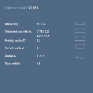 AUTOVENTIL V1032 IZ.VEN.FIAT 1.9TD/2.4D
