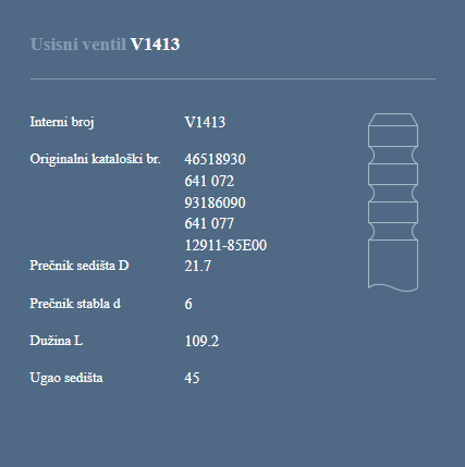 AUTOVENTIL V1413 US.VEN.FIAT PUNTO 1.3 JTD MULTIDZET